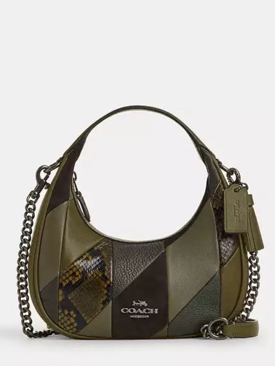 Coach Carmen Mini Crossbody Bag AND WALLET, Olive Multi-Leather Design. - Picture 2 of 15